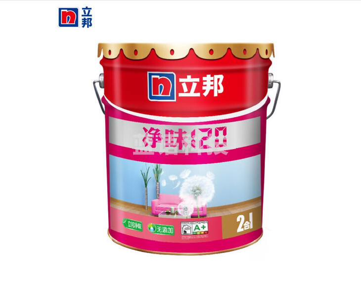 立邦漆 净味120二合一无添加油漆涂料内墙乳胶漆墙面漆18L