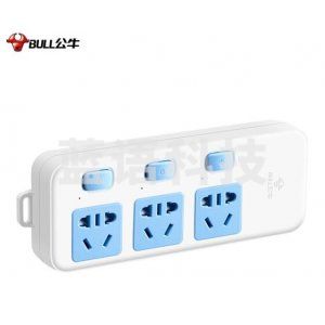 公牛 GN-314 新国标插座 插线板 插排  接线板 3位分控无线插座 需自行配电源线和插头