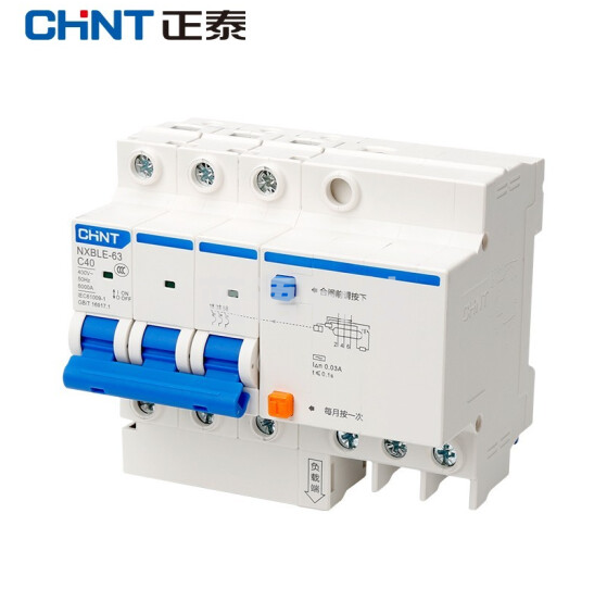 正泰（CHNT）NXBLE-63 3P+N C40 小型漏电断路器