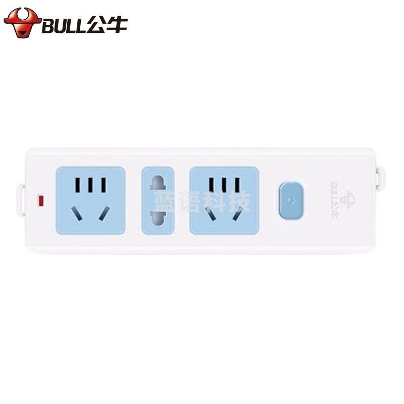 公牛(BULL) GN-427K 插座接线板不带线插排自接线插座 无线单开关插排 10A 250V