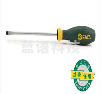 世达(SATA)G系列双色柄一字形螺丝批6x200MM 63705