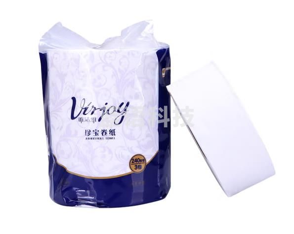 清风 VJ02A2L大卷纸大盘纸珍宝纸酒店商务办公卷筒纸巾厕纸草纸手纸双层240米12卷唯洁雅双层