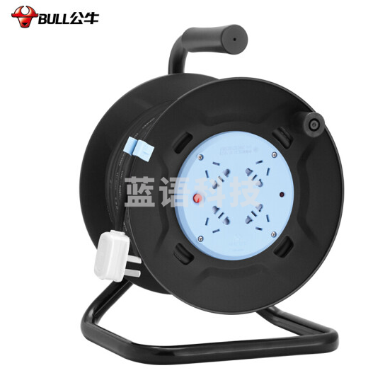 公牛(BULL)GN-8030工程接线盘移动电缆电线卷线盘/盘线轴工程地拖绕线盘拖线盘自接线 4位总控全长30米1平方(个)