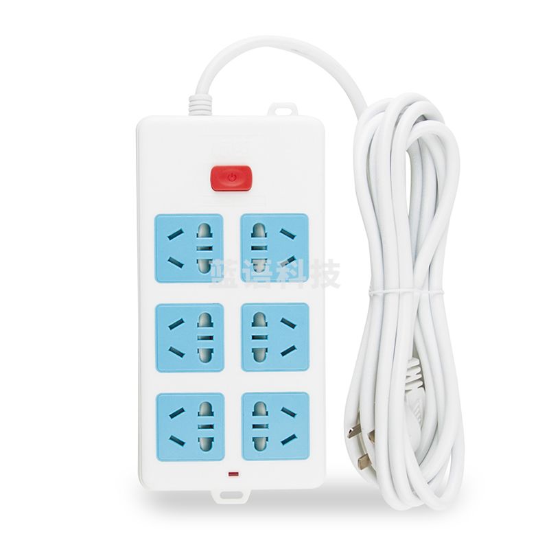 晨光(M&amp;G)AEA98630 标朗延长线插座 3米线双排6孔电源插座转换器 多功能家用宿舍接线板