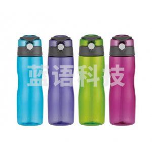 乐扣乐扣 lock&lock ABF650B 一键式运动水杯 时尚运动水杯 便携式塑料杯 蓝色760ml  (