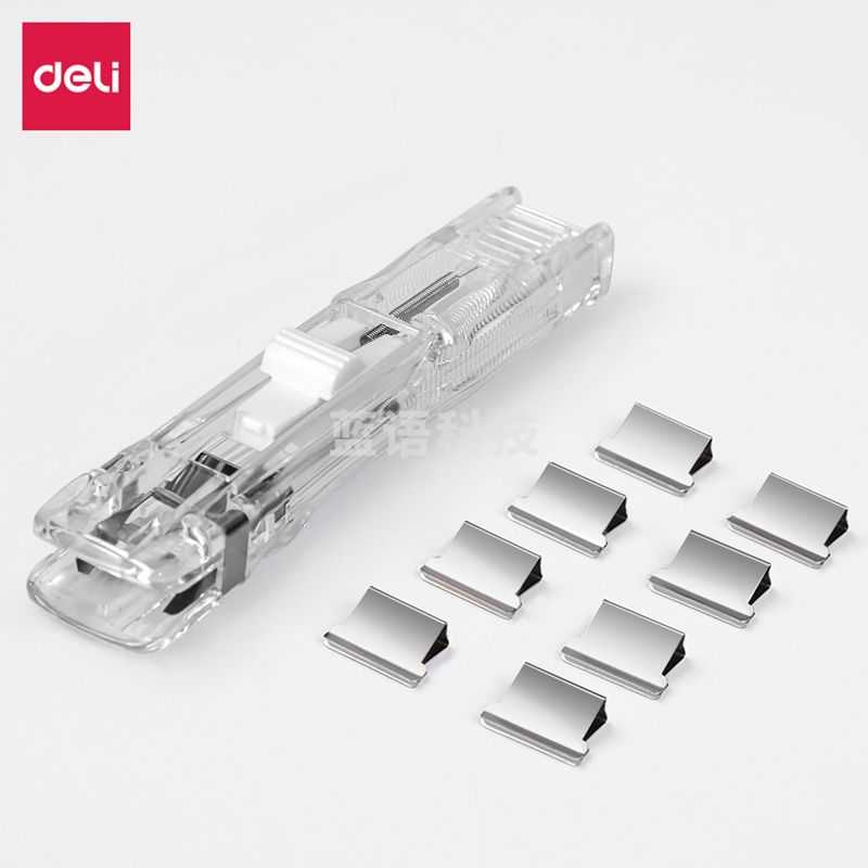 得力(deli) 8597推夹器(透明)(1推夹器+8补充夹)