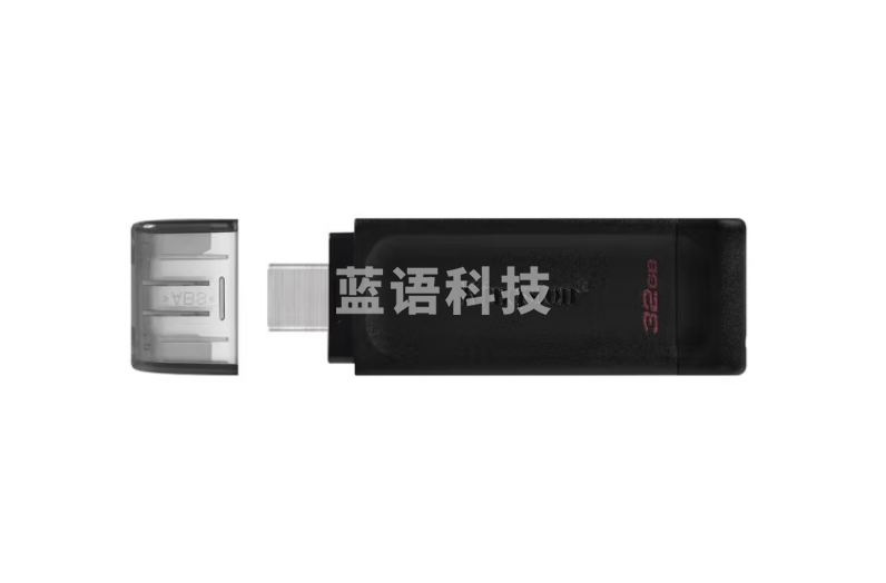 金士顿(Kingston)128GB USB3.2 Gen1 Type-C 手机U盘 DT70 黑色