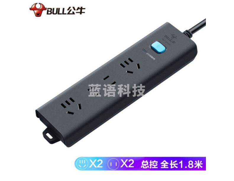 公牛(BULL)GN-H5220防雷插座/插线板 4位总控全长1.8米