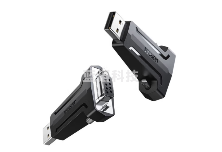 绿联 USB转RS232串口转换器 USB转DB9针母口转接头 适用考勤机收银机标签打印机笔记本电脑 【USB转RS232串口转换器】80111