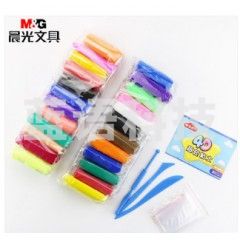 晨光超轻粘土橡皮泥24色套装黏土彩泥超清泥土彩泥超轻橡皮泥学生儿童玩具袋装带工具