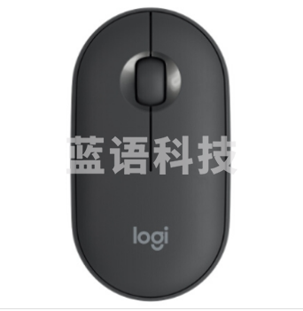 罗技(Logitech)无线+蓝牙鼠标 Pebble 鹅卵石轻薄静音(石墨黑)