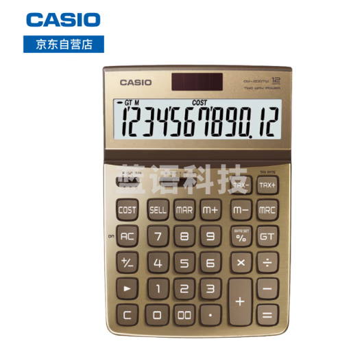 卡西欧(CASIO) DW-200TW-GD魅雅系列 大型计算器 尊贵金