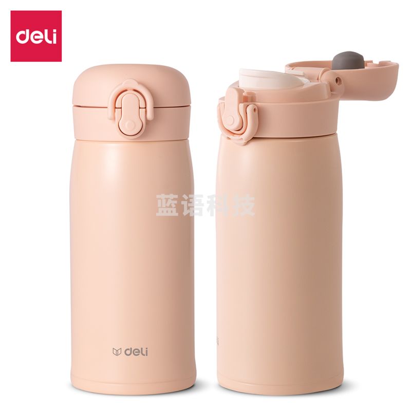 得力(deli) LL603-FPK时尚保温杯(350ml)(粉)(个)