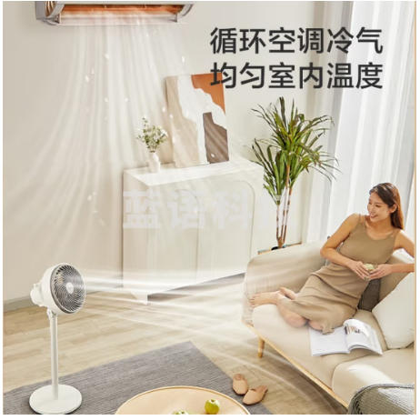 美的（Midea） GAF20CB 电风扇空气循环扇立式落地电扇台式桌面办公室宿舍四季扇摇头轻音低噪 台地两用循环扇 空气循环扇
