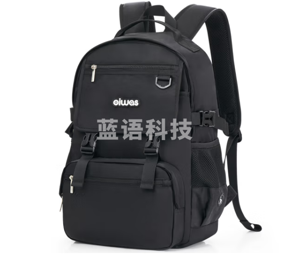 爱华仕 书包小学生初中高中双肩包安全减负大容量轻量背包 4706 黑色