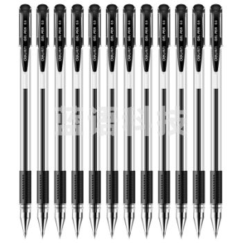 得力 6600ES 中性笔 0.5mm 黑色