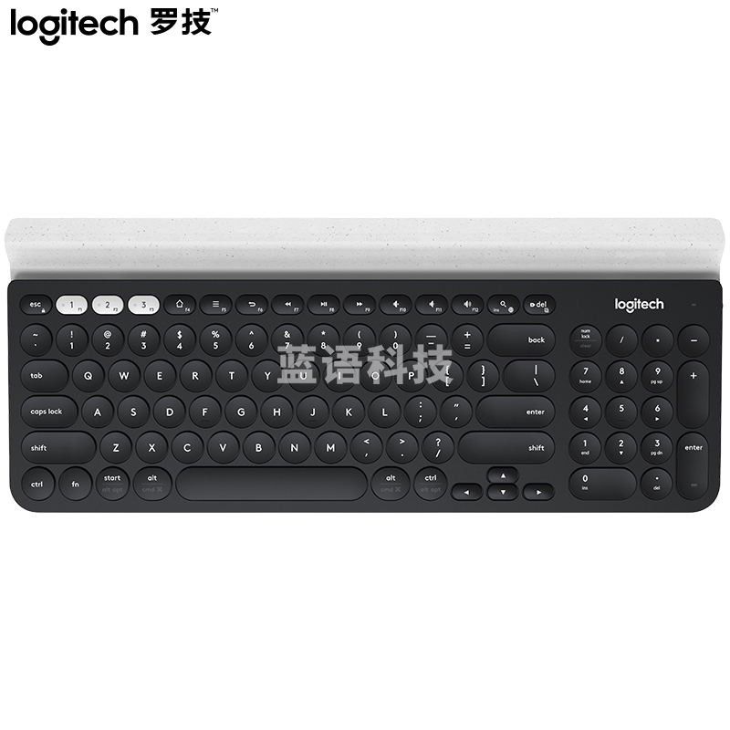 罗技(Logitech)K780 键盘 无线蓝牙键盘 办公键盘 女性 便携 超薄键盘 笔记本键盘 优联 全尺寸 黑色