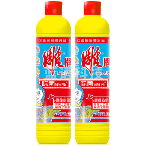 雕牌(DIAOPAI) 高效洗洁精500g 30瓶/件.