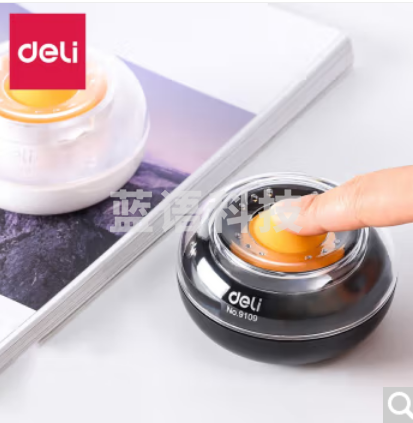 得力(deli) 湿手器 20个装   圆形滚珠点钞沾手水缸粘手器 财务用品 9109   颜色随机