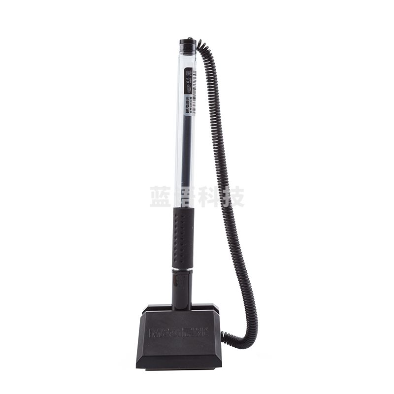 晨光(M&amp;G)办公0.5mm黑色台笔柜台桌面专用可黏贴签字笔中性笔 AGPY3901 黑色台笔AGPY3901 10支装