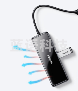 绿联 80129 Type-C扩展坞 3.0分线器 高清转接头读卡器