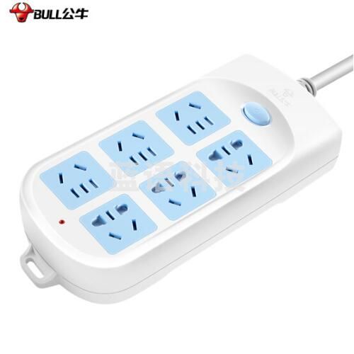 BULL/公牛接线板    GN-603 6位总控3米线 插排 插座