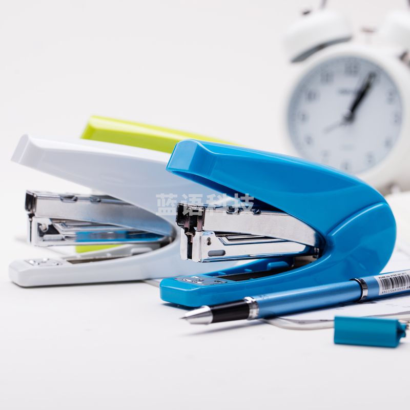 得力0429省力订书机(蓝白2色，颜色备注)