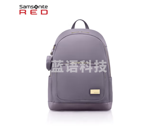 新秀丽（Samsonite）双肩包电脑包含耳机收纳包潮流女包QD8*50001紫色