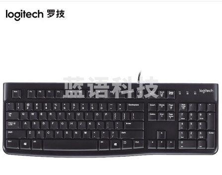 罗技(Logitech) MK120 键鼠套装 有线键鼠套装 办公键鼠套装 电脑键盘 笔记本键盘  黑色/白色