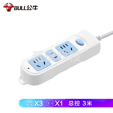 BULL/公牛接线板	GN-606 5M袋(新国标)