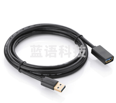 绿联(UGREEN)USB3.0延长线公对母 USB3.0数据线 电脑USB 鼠标键盘加长线 2米 黑色..