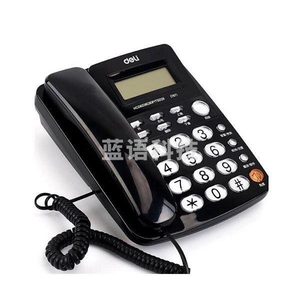 得力(DELI) 787 电话机 可选黑色，白色，红色(2个起售) .