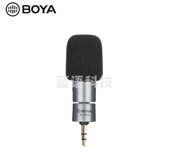 博雅BY-P4A 麦克风 相机3.5mm接口全向型指向直插式迷你麦克风 单反运动相机录音笔收录音小话筒