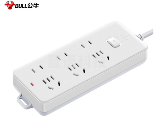 公牛(BULL)GN-402 新国标插座/插线板/插排/排插/接线板/拖线板 6位总控全长5米