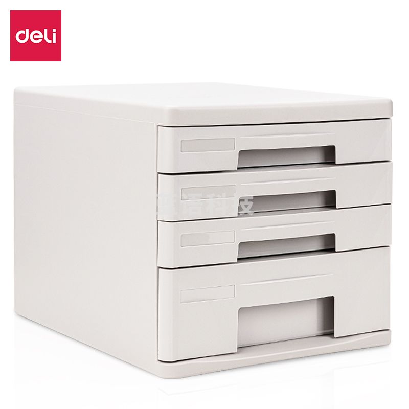 得力(deli) 得力9772四层硬塑文件柜(灰)(只)..