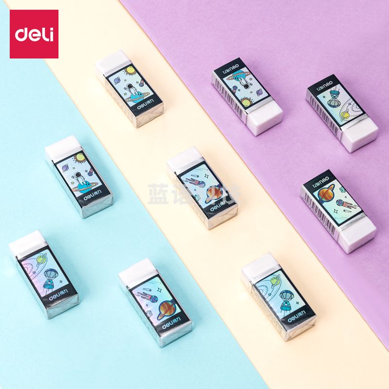 得力71125 中国航天洁净橡皮擦(白)(块) .