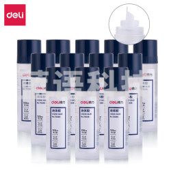 得力(deli) 7303S 刷片胶头液体胶 高粘度可水洗透明胶水 125ml 12支一盒