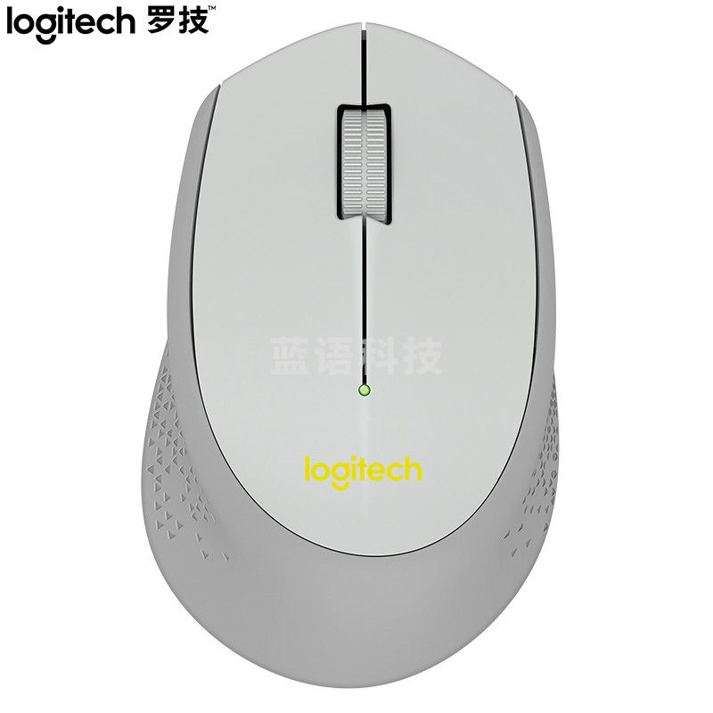 罗技(Logitech)M275(M280) 鼠标  无线鼠标 办公鼠标 右手鼠标 灰色 带无线2.4G接收器
