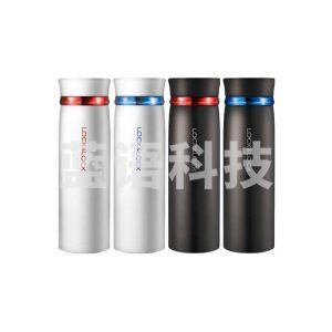 乐扣乐扣 LOCK&LOCK LHC4131WR 不锈钢保温杯 菲特旋转盖水杯 白红450ml