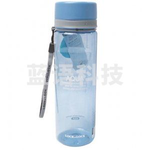 乐扣乐扣 LOCK&LOCK HLC635B 创意水杯 户外运动水杯 大容量便携旅行杯 蓝色 600ml  (