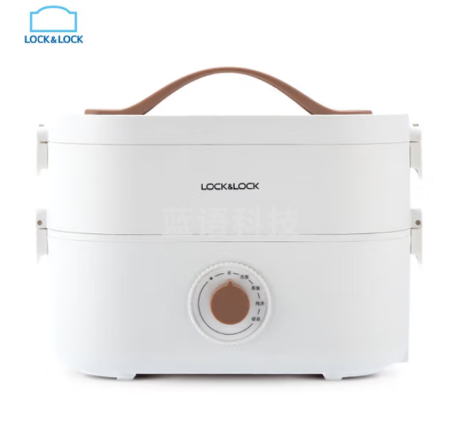 乐扣乐扣(LOCK&LOCK)EJR211WHTJD 加热饭盒电热饭盒保温饭盒加热多层316不锈钢便携自热饭盒 白色