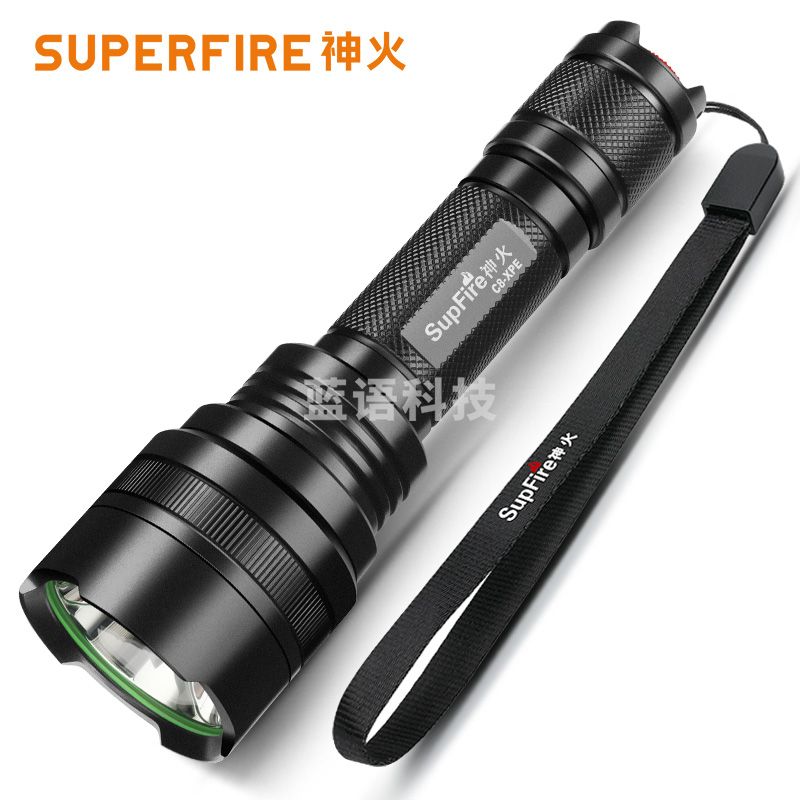 神火(SupFire)C8强光手电筒小型迷你军超亮长续航远射充电照明应急灯户外家专用
