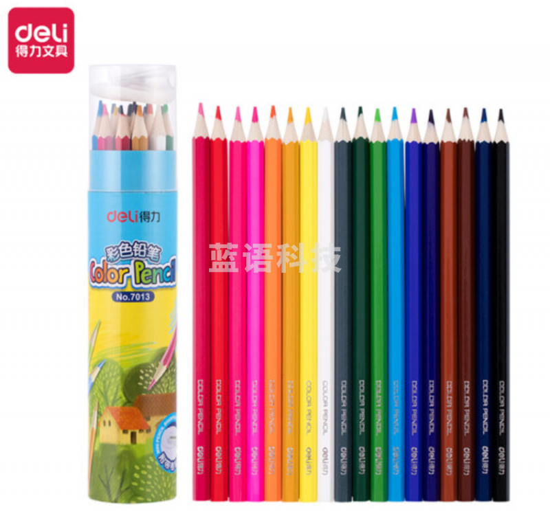 得力优酷7013彩色铅笔(混)