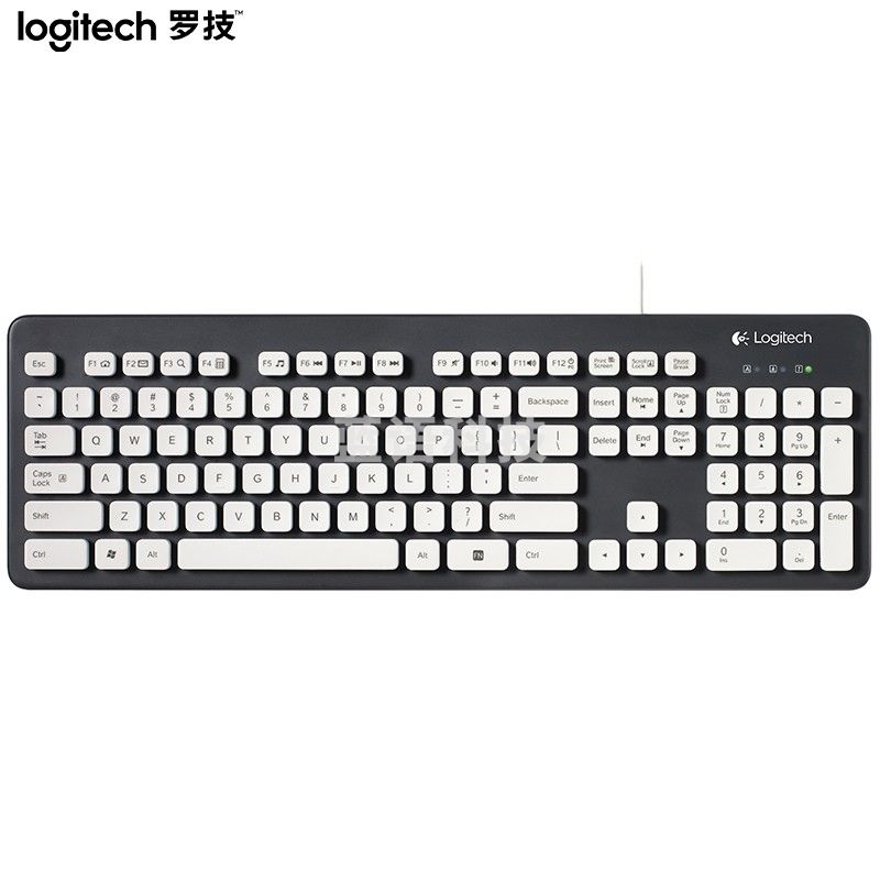 罗技(Logitech)K310  键盘 有线键盘 办公键盘 女性 防水键盘 全尺寸 黑色
