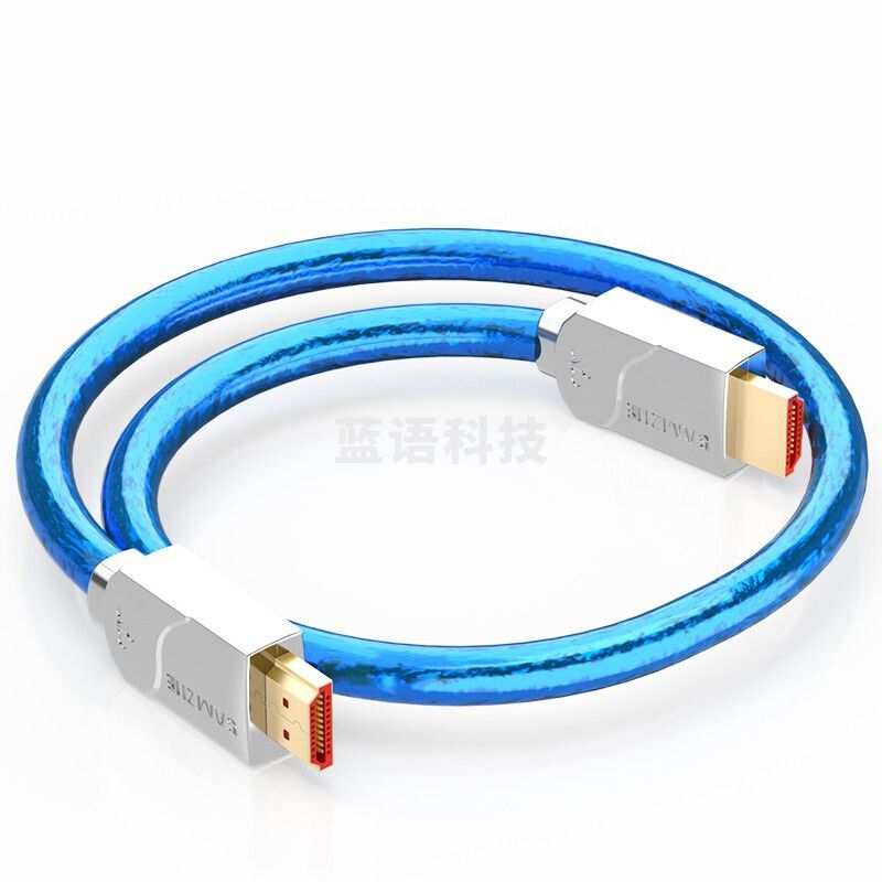 山泽(SAMZHE) HDMI线2.0版2K*4K数字高清线3D视频线镀金接头15米SM-Z150 蓝色
