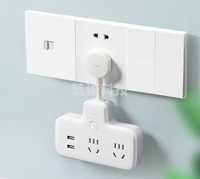 公牛(BULL)柔性USB一转多插座/插排/插/无线扩展插座 适用于卧室、厨房 总控一转四带USB GN-9722Q