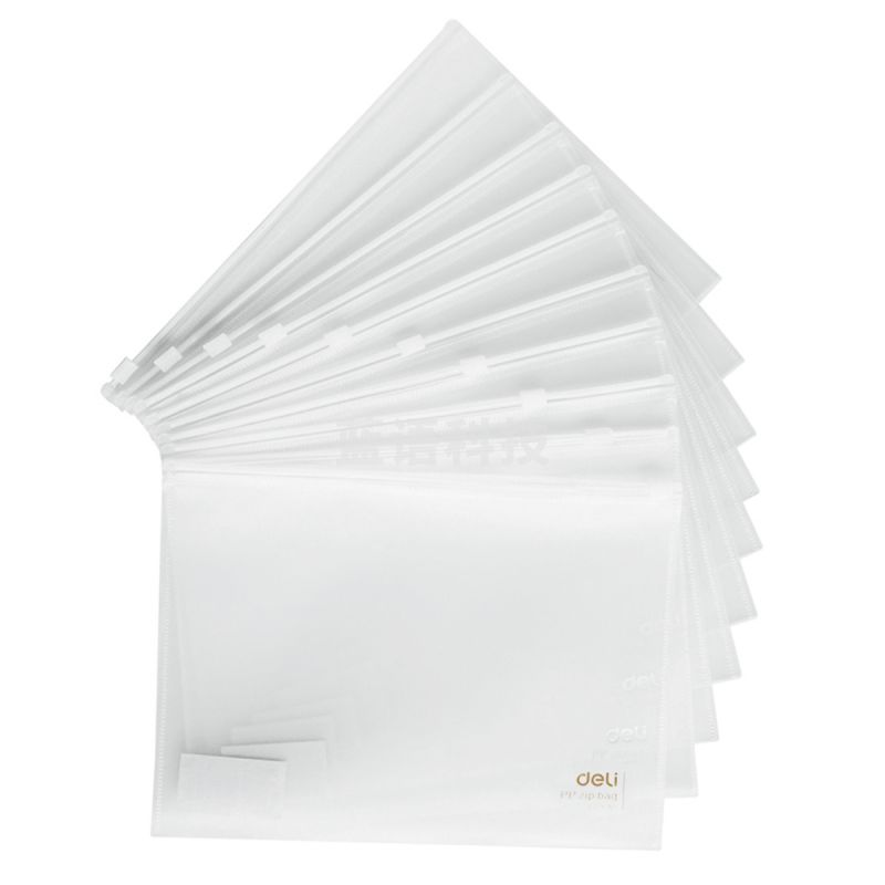 得力5589拉链袋(透明) 10个/包