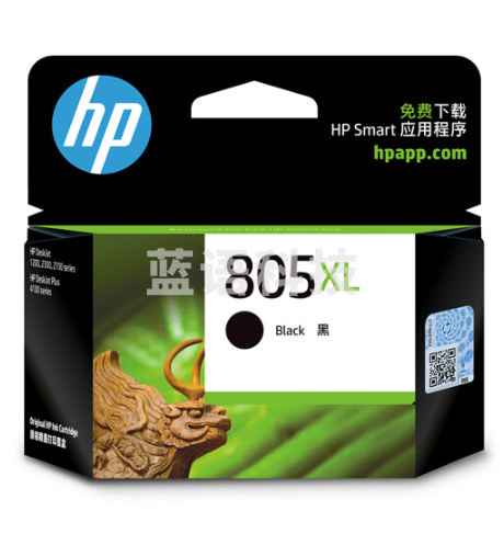 惠普(HP)3YM71AA 805XL 黑色墨盒 适用hp deskjet 1210/1212/2330/2332/2720
