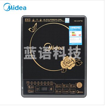 美的(Midea)电磁炉 HK2002 可煮火锅 8段火力调节 防水按键式黑晶面板 黑色