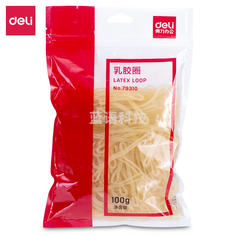 得力79310乳胶圈(黄)  TJRRSFYJD02011442538329